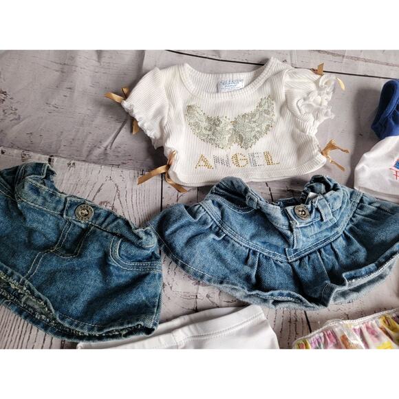 Build A Bear Clothing Lot Shirts Denim Skirts Underwear Pants READ - Picture 6 of 10